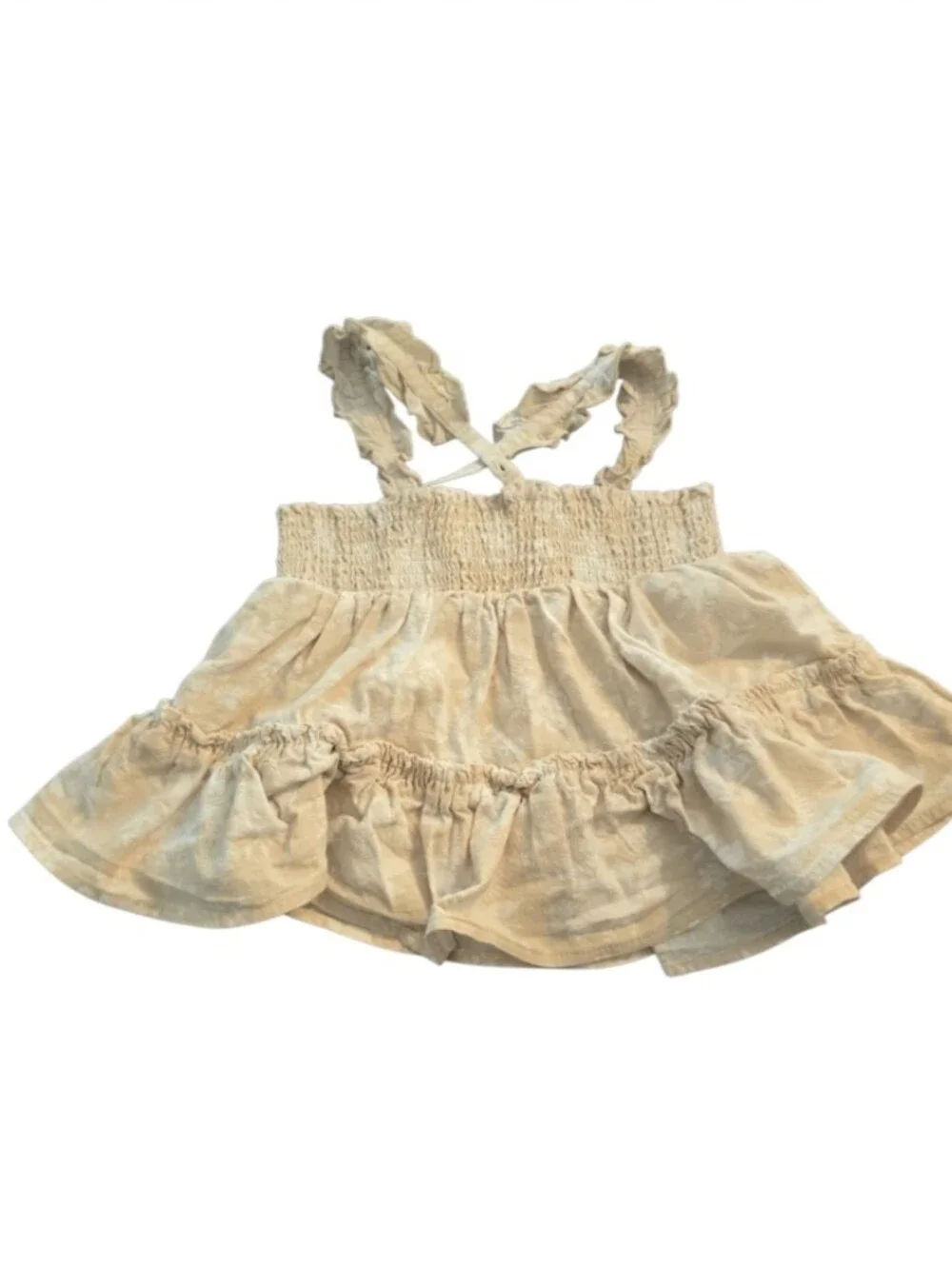 Haute Hippie Toddler Tiered Ruffle Smocked Tank Top Size 5T in EUC